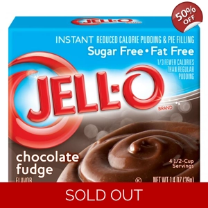 Jell-O - Chocolate Fudge Instant Pudding - Sugar Free - 39g Box